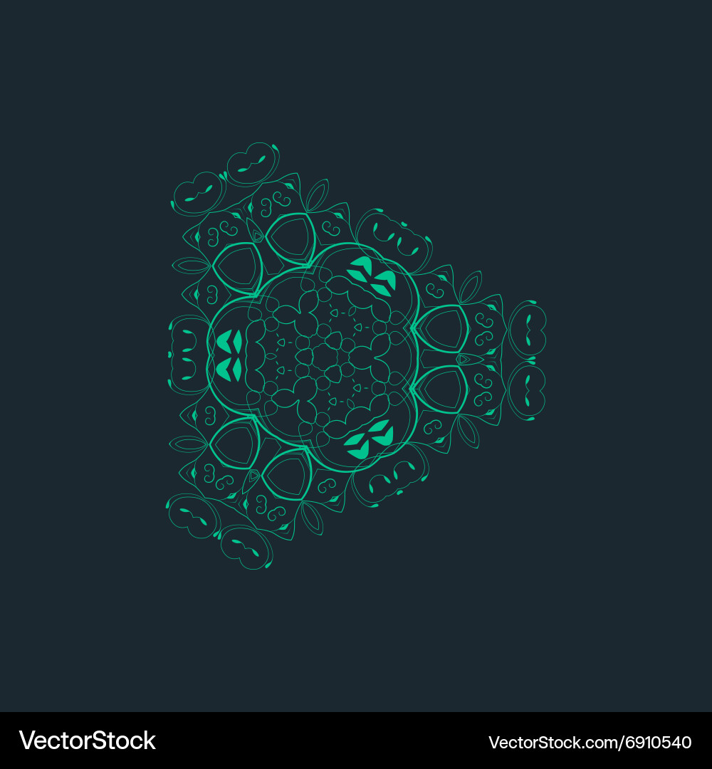 Ornamental background with pattern style Vector Image