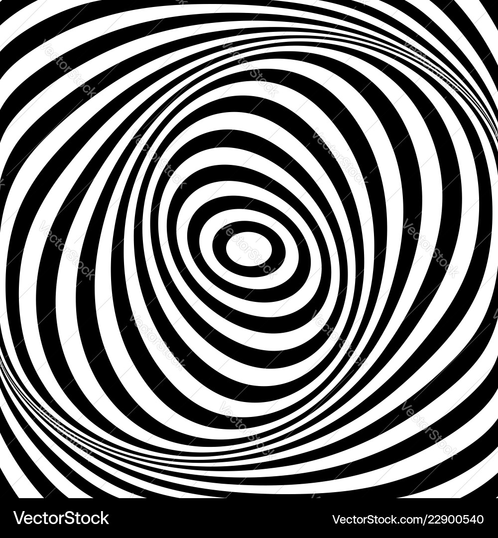 Rotating Oval Lines Vortex vector image