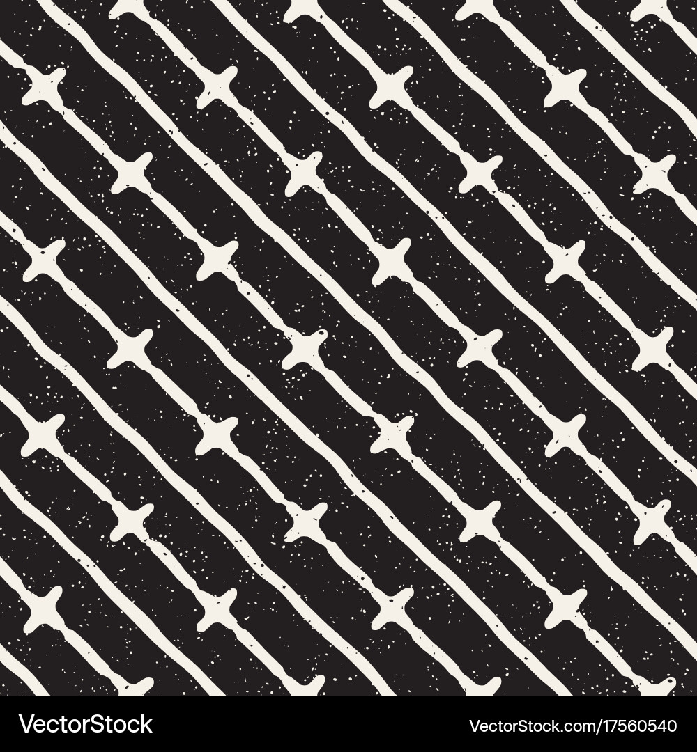 Seamless pattern with hand drawn lines abstract vector image