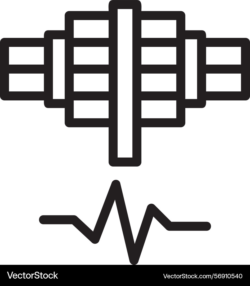Spark spire linear style icon design Vector Image