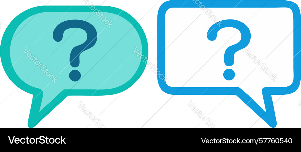 Support or customer service question icons design Vector Image