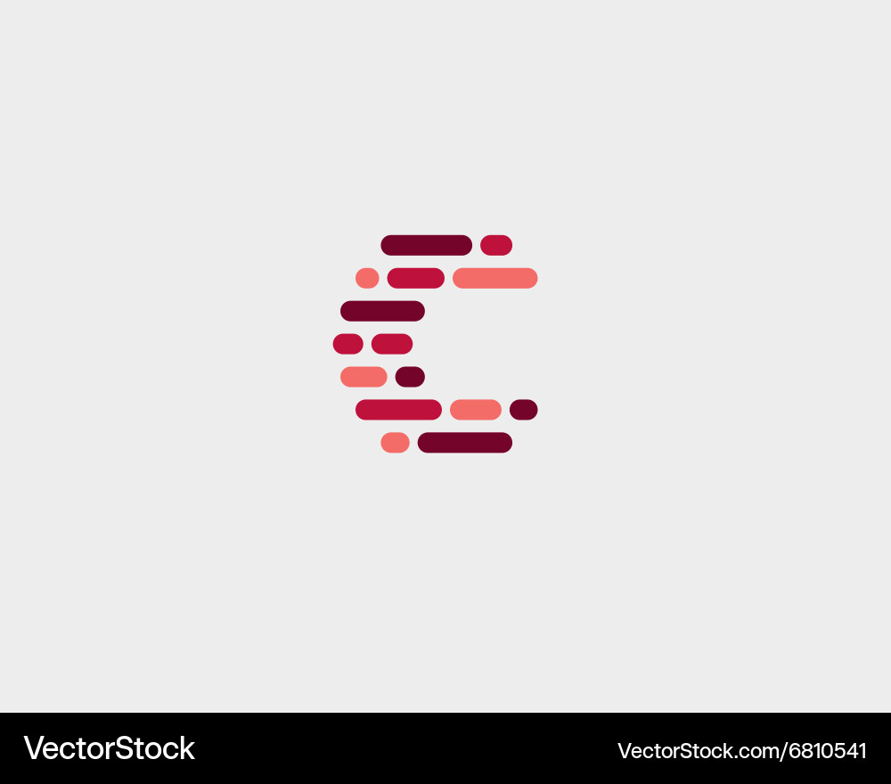 Abstract C Dynamic Code Logo vector image