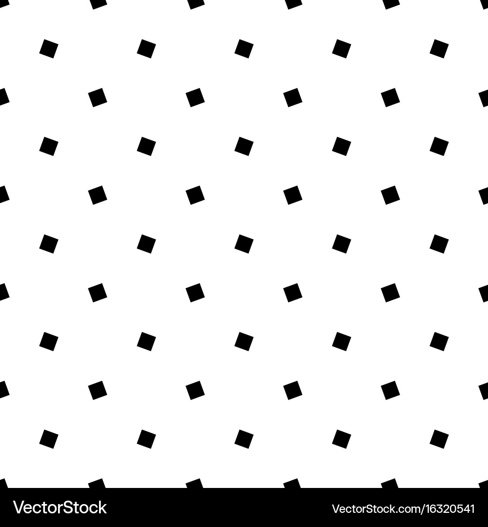 Angular black and white seamless square pattern Vector Image