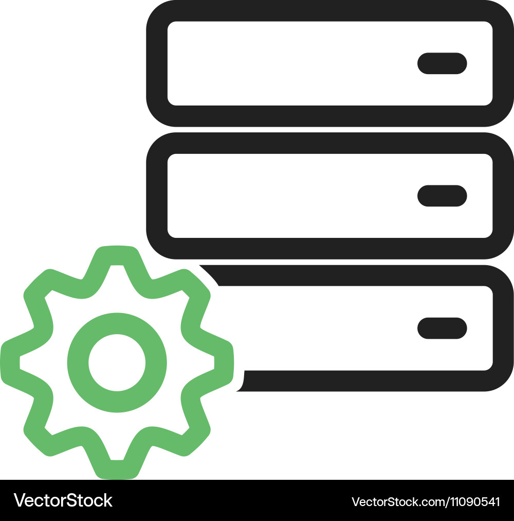 Database settings Vector Image