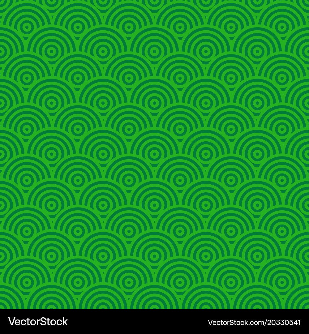 Green Circular Abstract Pattern vector image