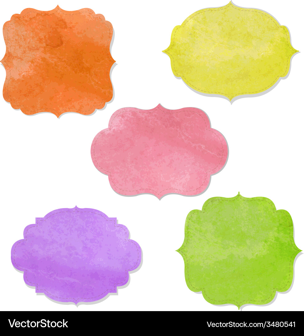 Label set Royalty Free Vector Image - VectorStock