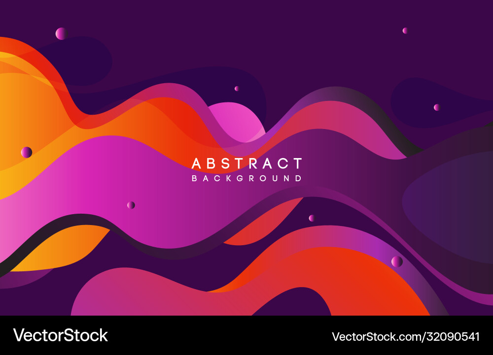 Moving colorful abstract background dynamic vector image