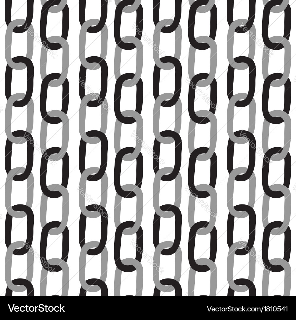 Seamless pattern with chain vector image