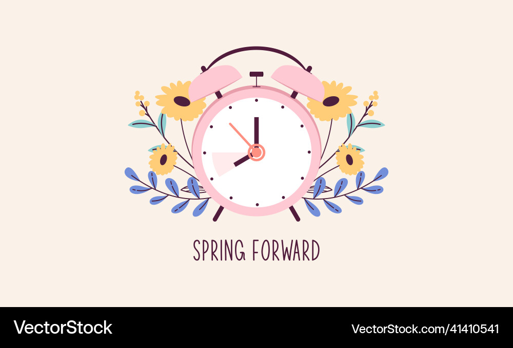 Spring forward fall back Vector Image