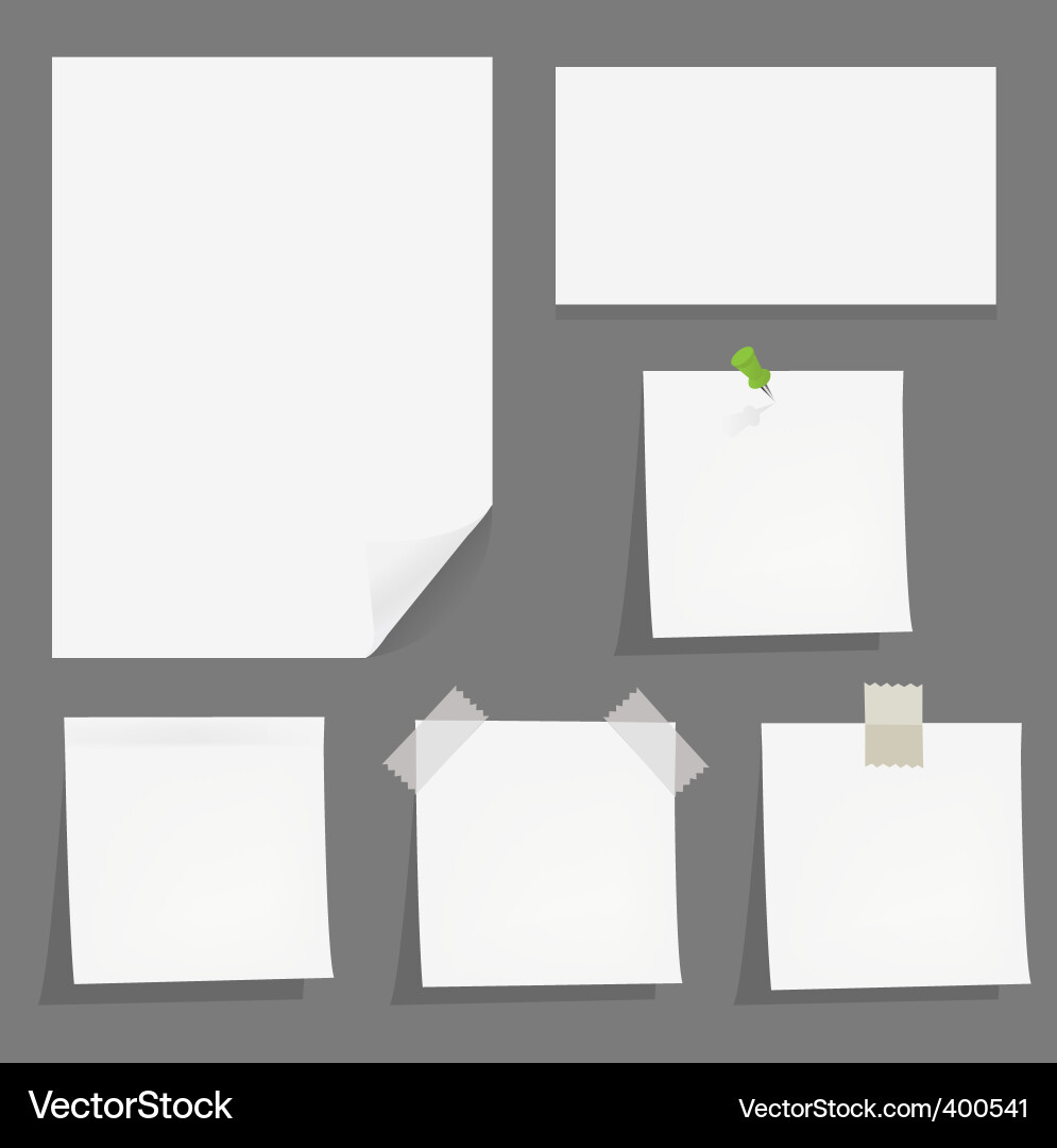 Stacks of Paper Sheets Vector Image