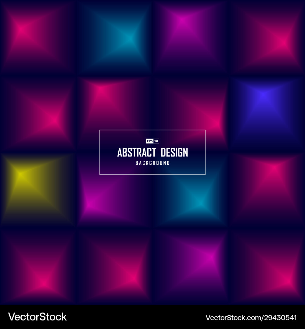 Tech Gradient Square Pattern vector image
