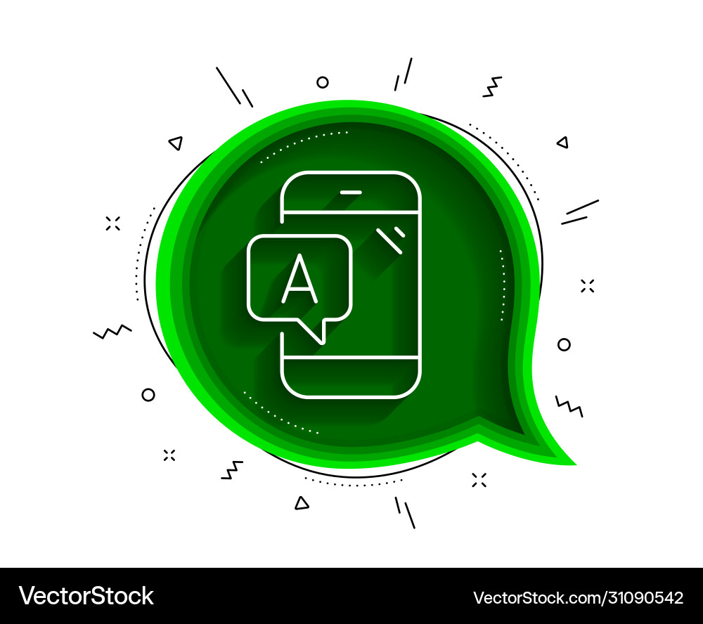 Ab testing line icon ui phone test sign vector image