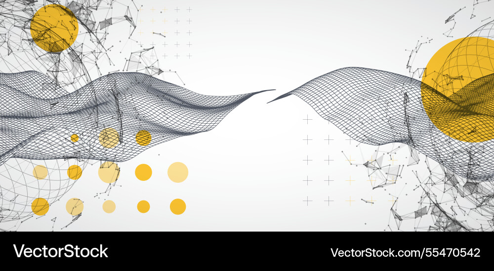 Abstract image of a wireframe sphere Abstract image of a wireframe sphere vector image