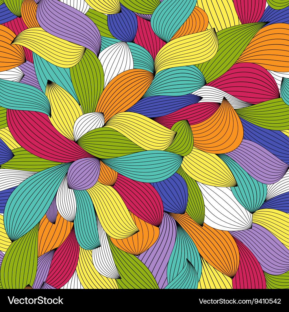 Abstract wave seamless pattern background Vector Image