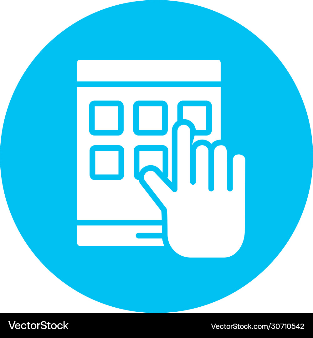 Access keyboard block style icon Vector Image
