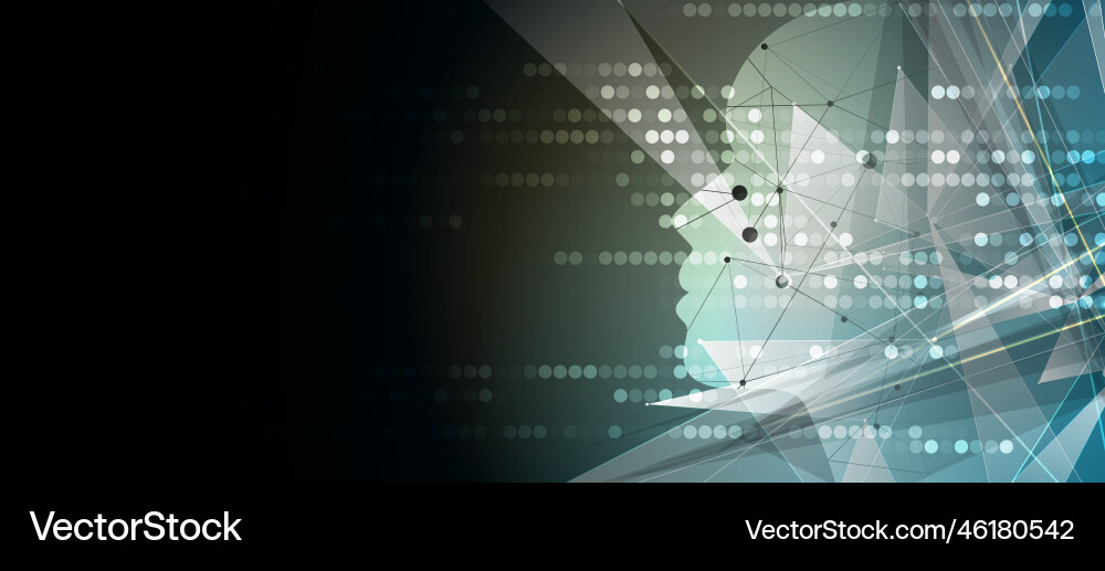 Artificial intelligence technology web background Artificial intelligence technology web background vector image