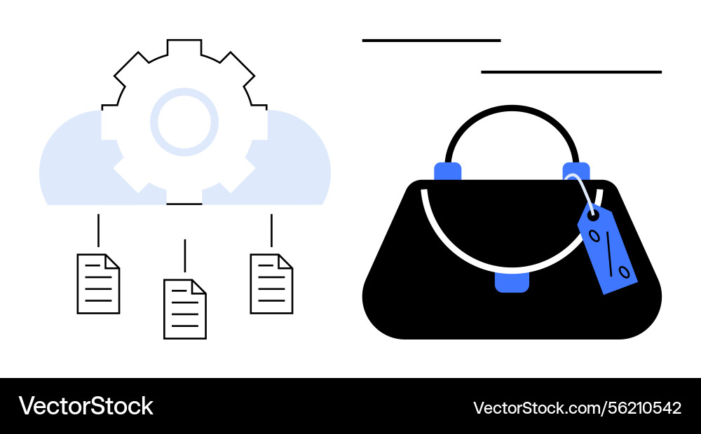 Cloud computing integration with e-commerce Vector Image