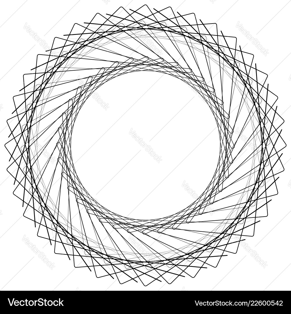 Geometric circle element motif random edgy Vector Image