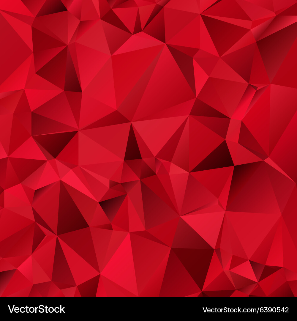Geometric Red Triangle Pattern vector image