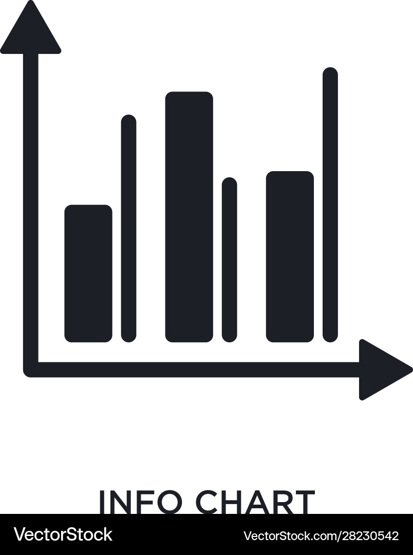 Info chart isolated icon simple element from vector image