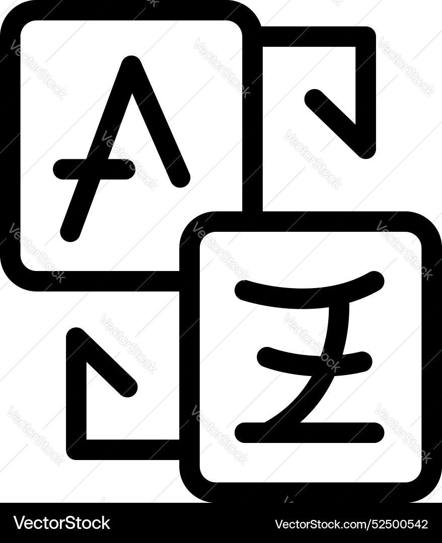 Language exchange program icon depicting Language exchange program icon depicting vector image