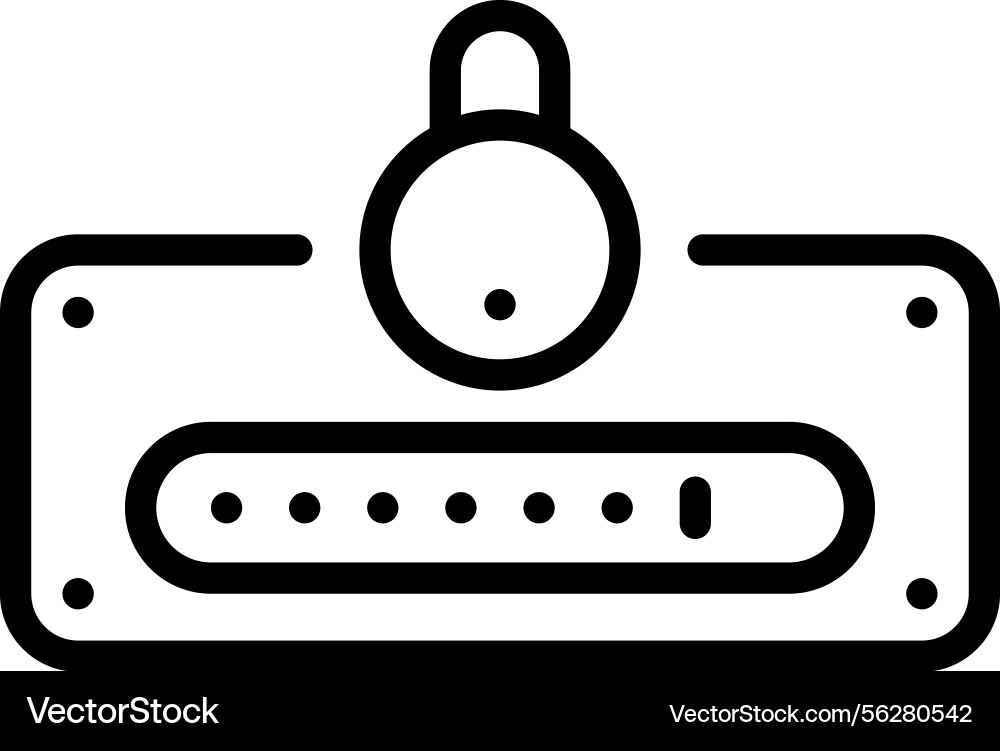 Password Icon - Access Code vector image