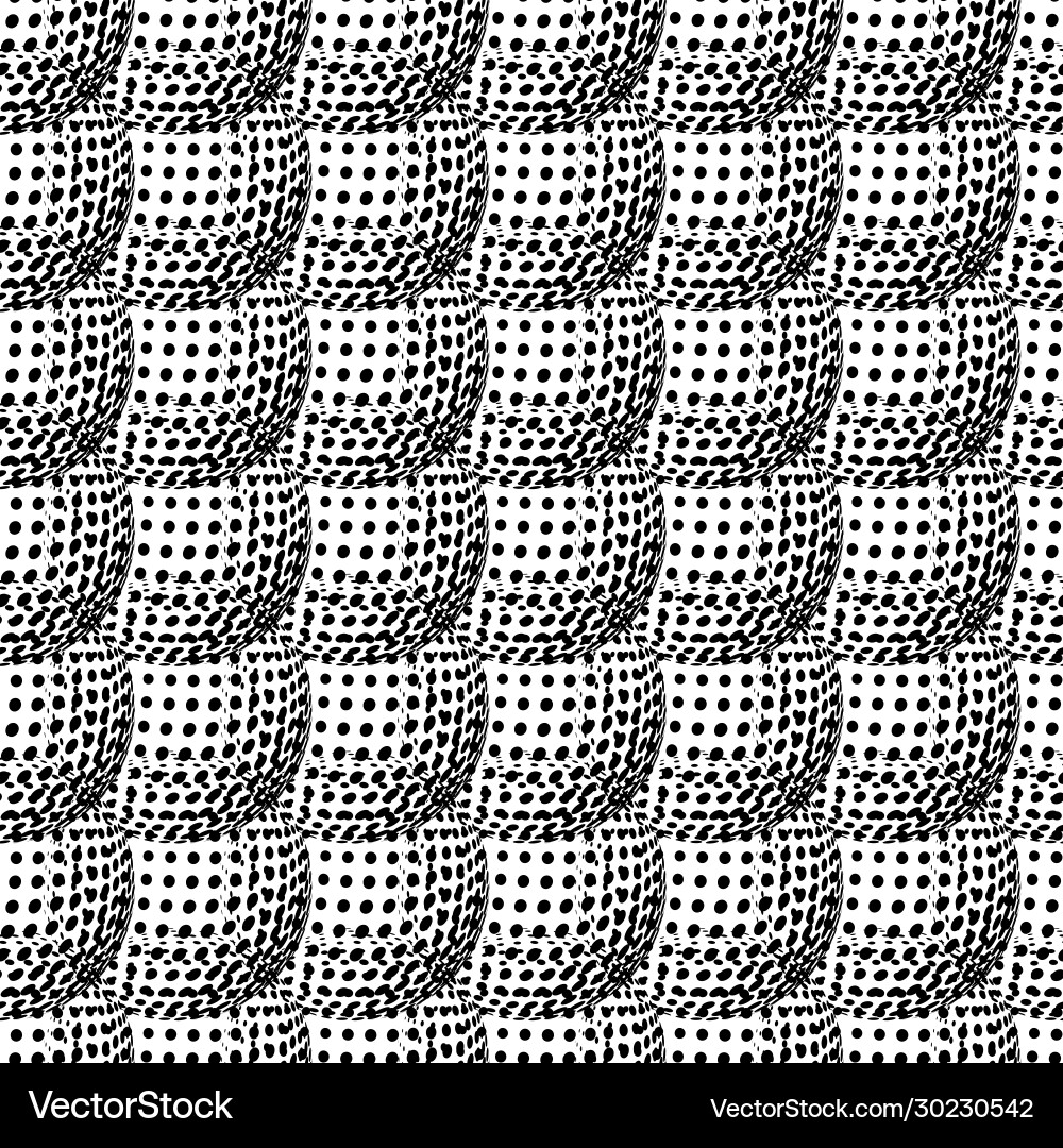 Seamless pattern with abstract round 3d halftone Seamless pattern with abstract round 3d halftone Vector Image