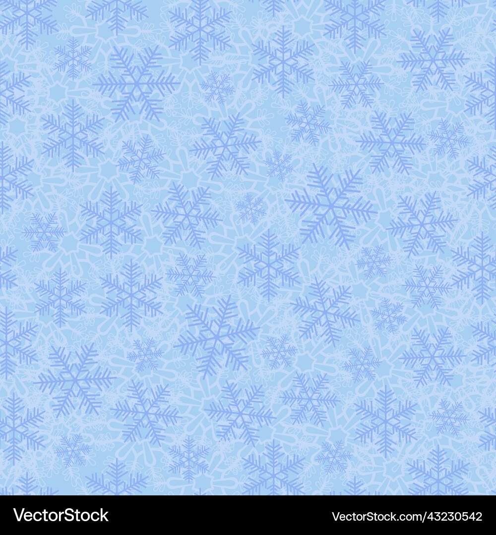 Snowflakes seamless pattern with the image Snowflakes seamless pattern with the image vector image
