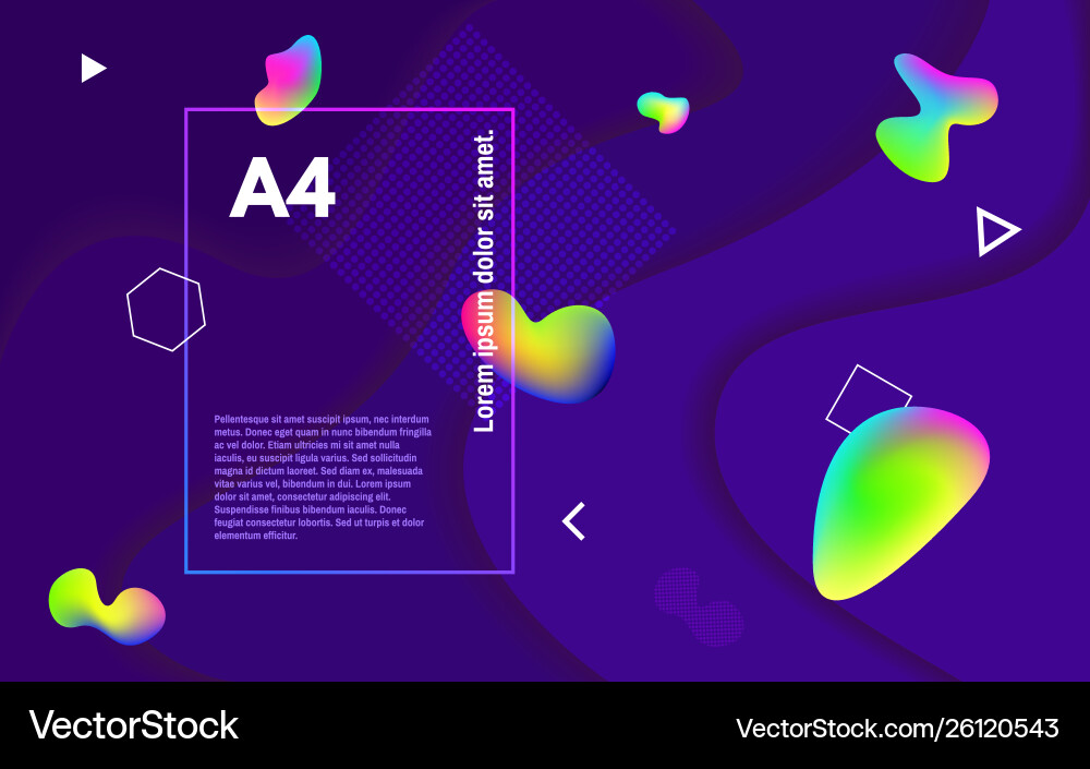 Abstract minimal background colorful fluid shapes Abstract minimal background colorful fluid shapes vector image