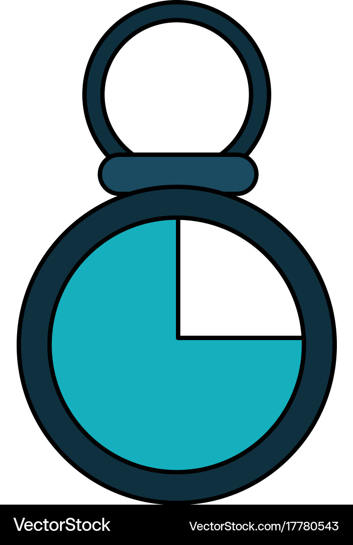 Analog chronometer icon image vector image
