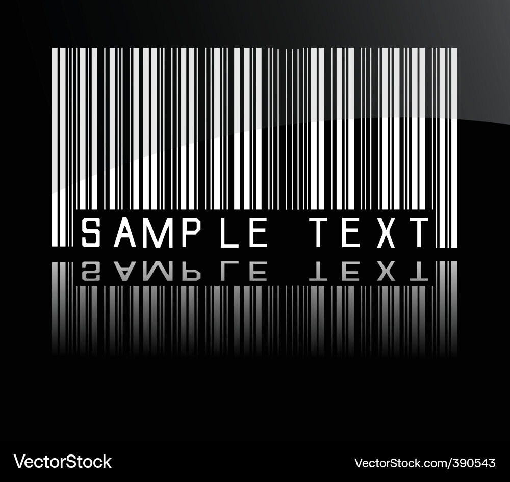Barcode Template - Modern Style Vector Image