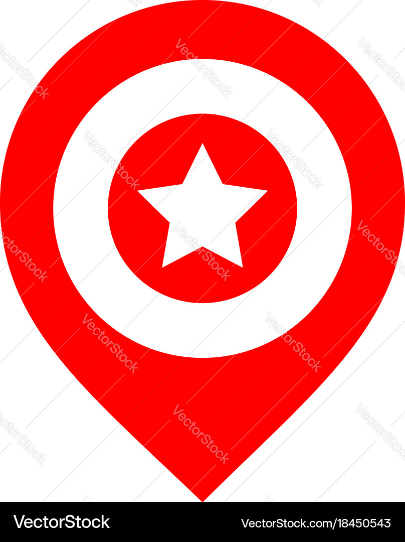 Colored map pin Vector Image