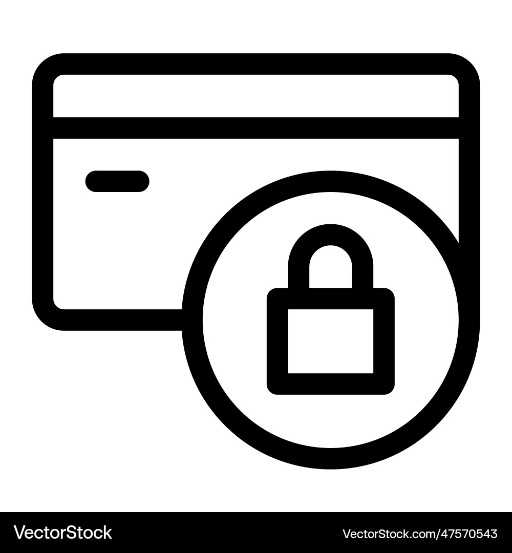 Digital card using for online secure payment vector image