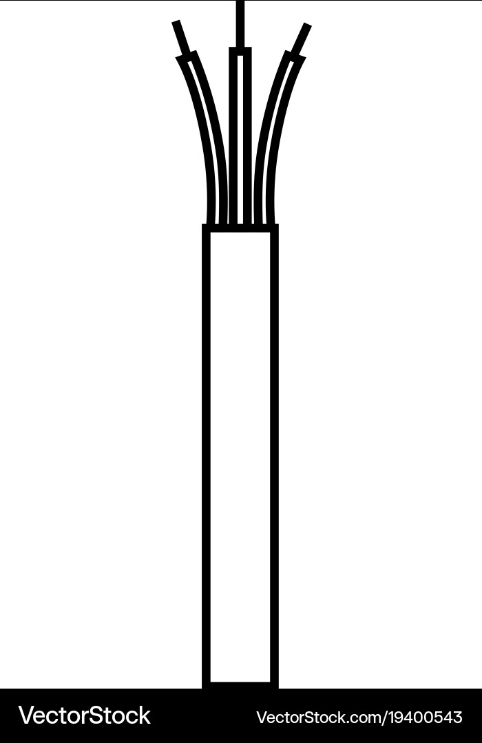 Electrical Wire Icon Vector Image