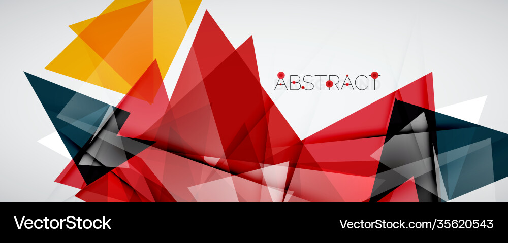 Geometric abstract background color triangle Geometric abstract background color triangle vector image