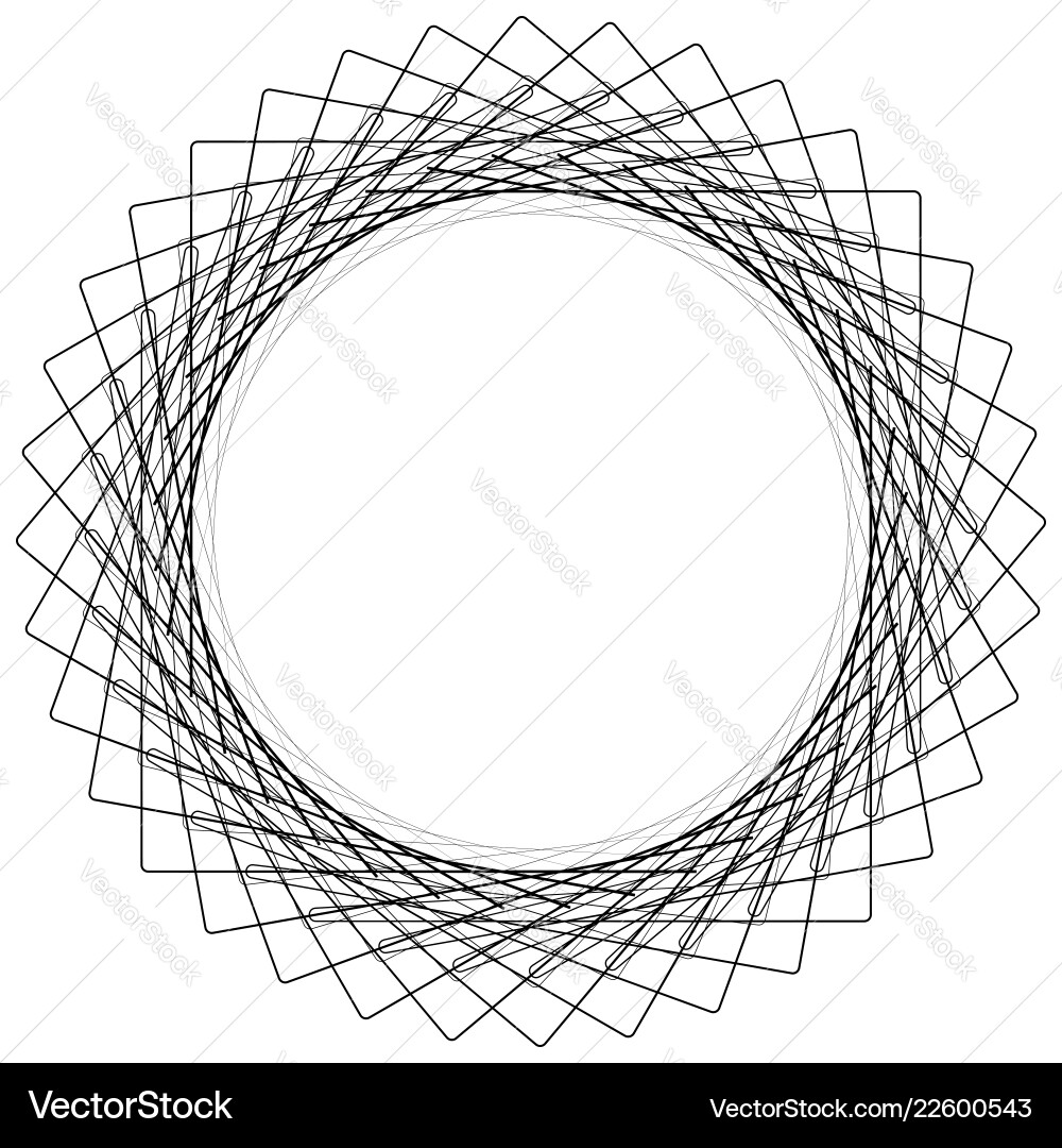 Geometric circle element motif random edgy Geometric circle element motif random edgy vector image