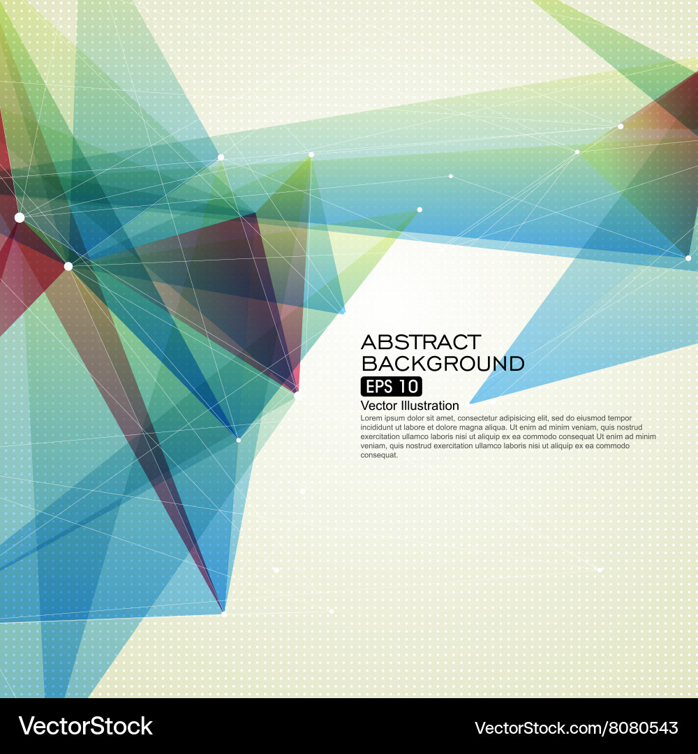 Point line surface composition of abstract vector image