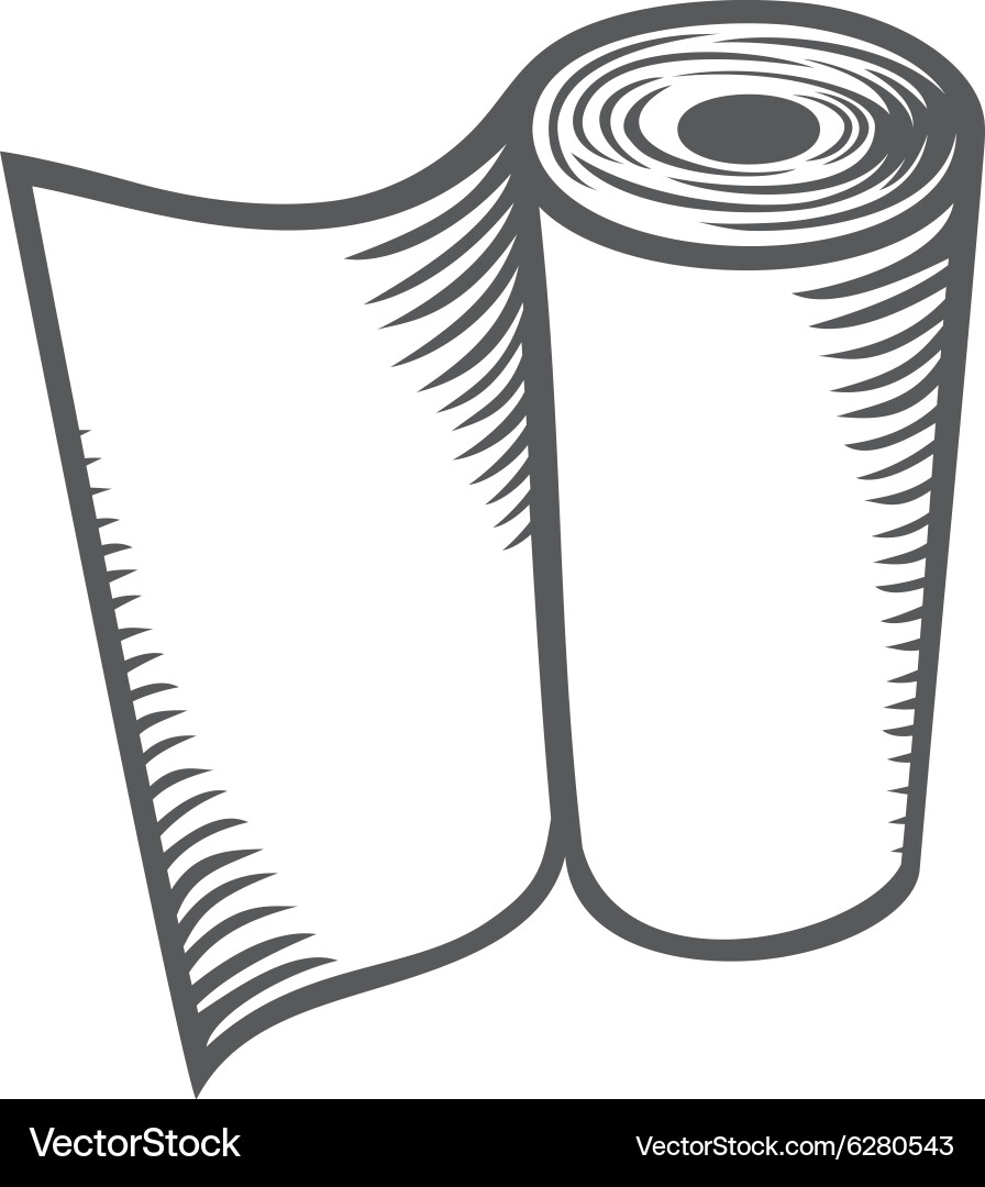 Roll of Paper Towels – Royalty-Free Vector | VectorStock, image size:896x1080