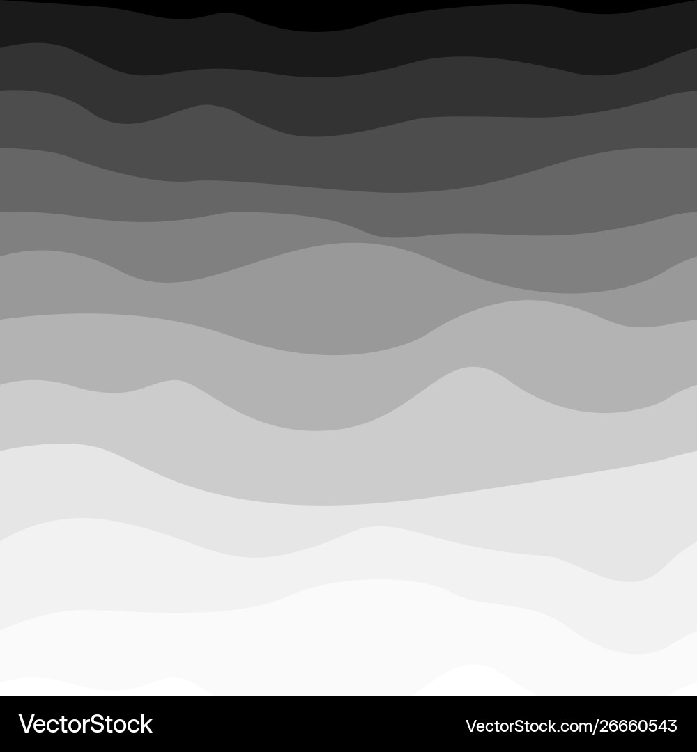 Wavy Gradient Striped Pattern vector image