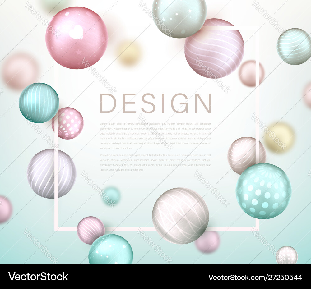 Abstract background with balls flying randomly Abstract background with balls flying randomly vector image