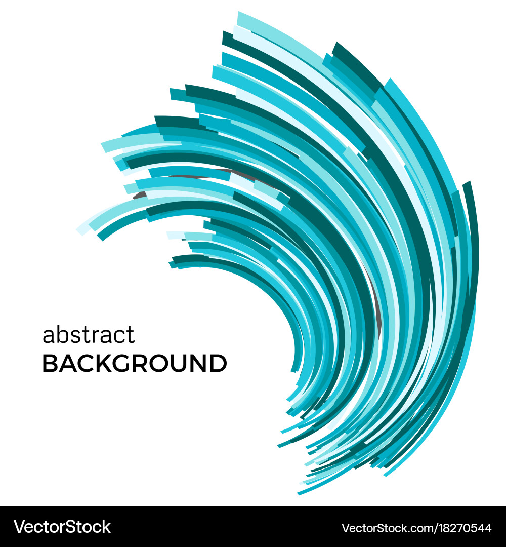 Abstract background with colorful curved lines Vector Image