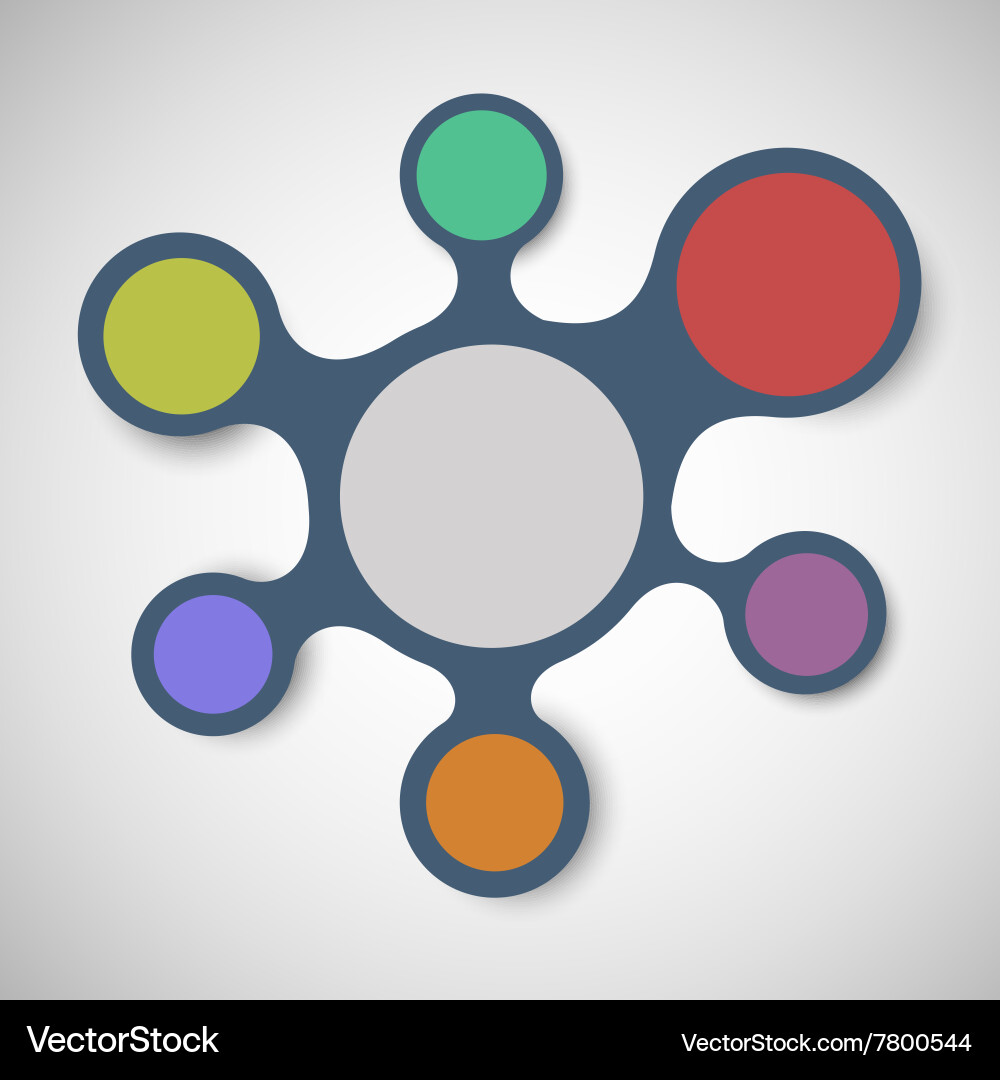 Abstract background with integrated metaballs Vector Image