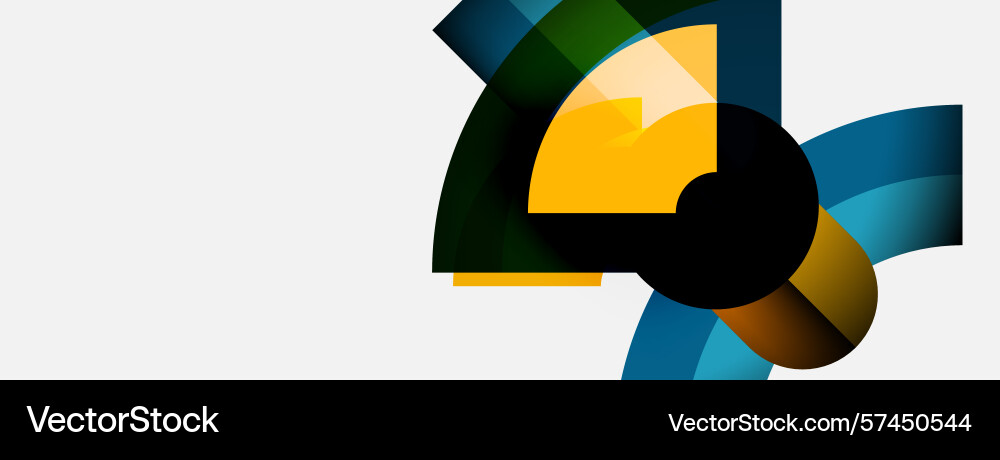 Abstract graphic design features overlapping vector image
