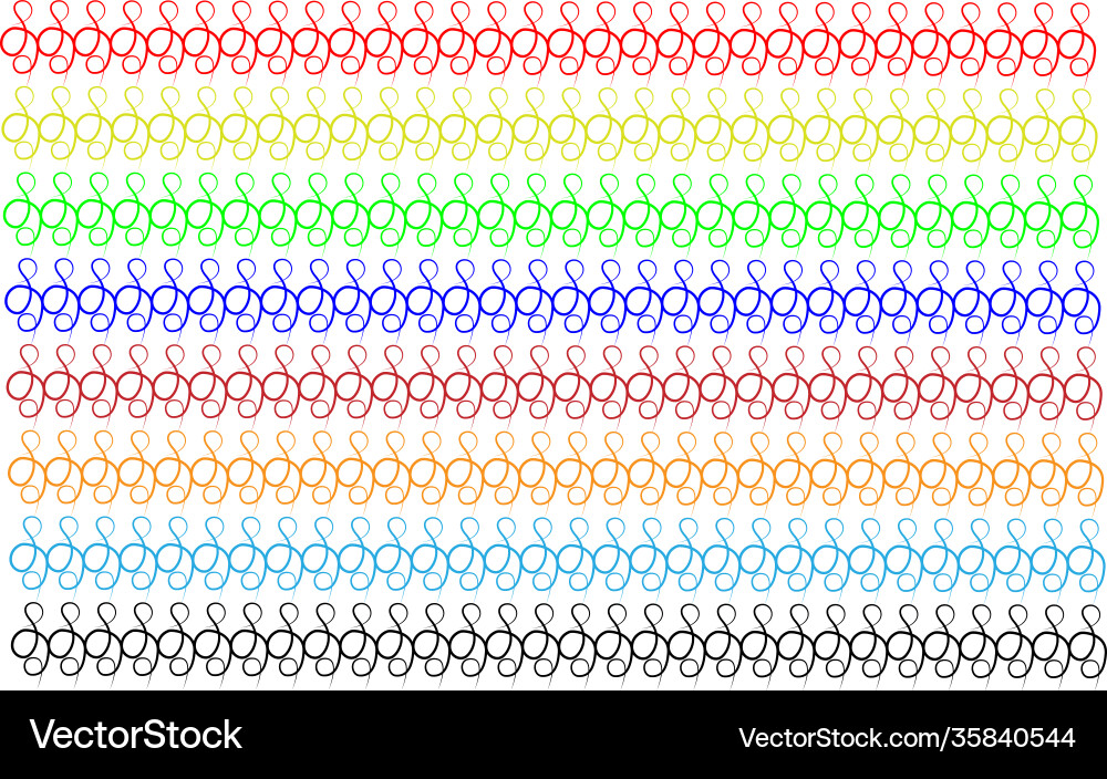 An abstract pattern in form ornament vector image