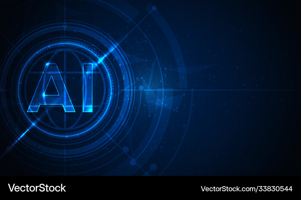 Artificial Intelligence Network Vector Image