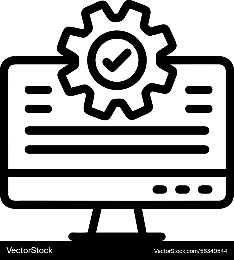 Computer icon symbol image Vector Image