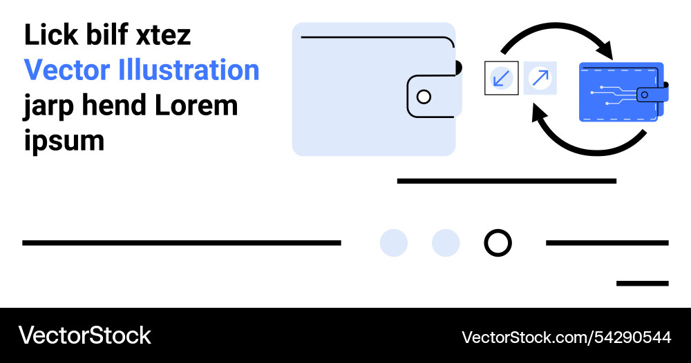 Digital wallet transaction concept with interface Vector Image