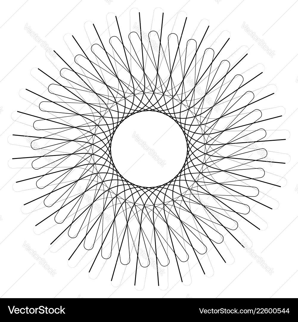 Geometric circle element motif random edgy Geometric circle element motif random edgy vector image