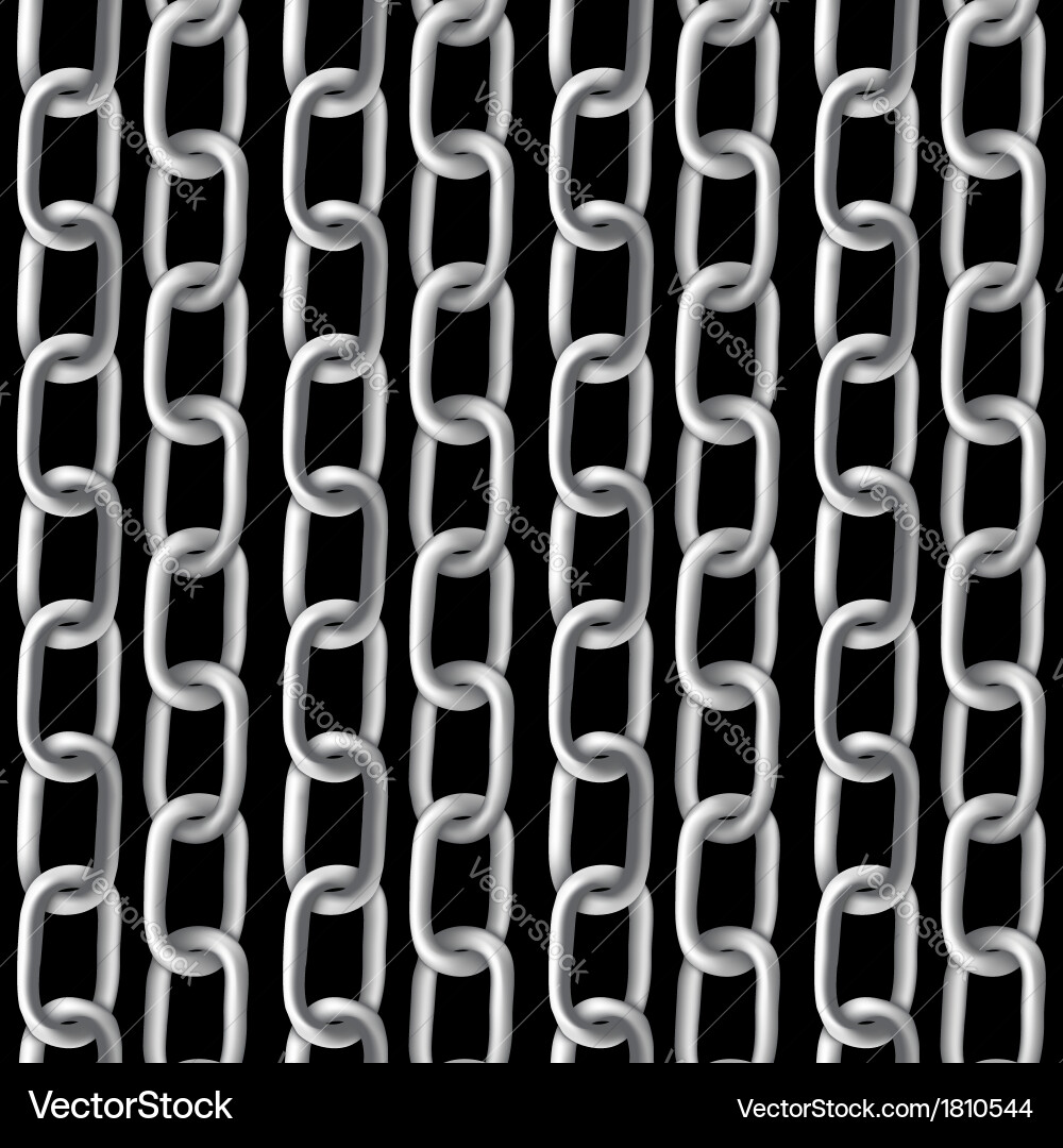 Metallic Chain Pattern vector image