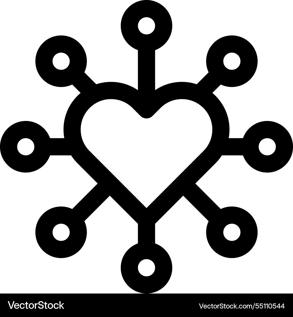 Networking icon thin linear style design isolated Networking icon thin linear style design isolated vector image